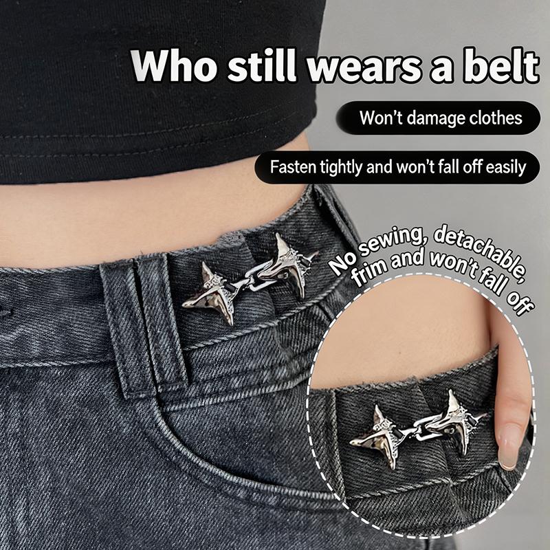 Jeans - Регулируемая металлическая пряжка-фиксатор для джинсов, быстрое