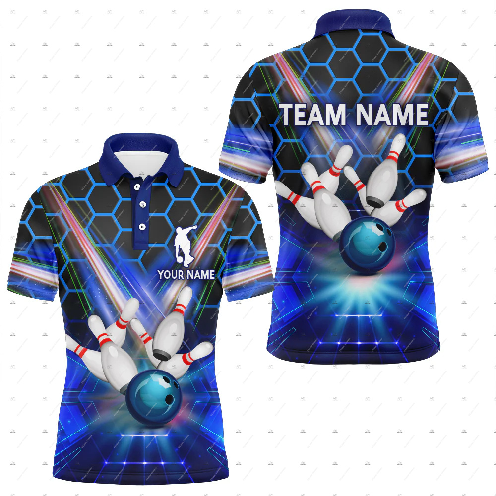 Short Sleeve Bowling Shirt Retro - Футболка-поло с коротким рукавом в стиле