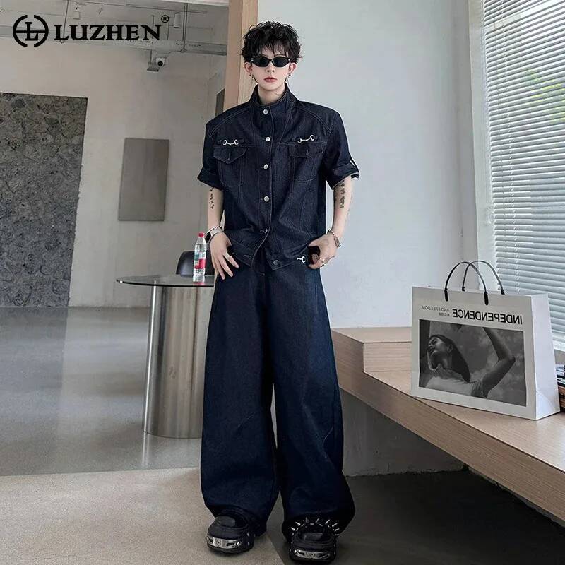 Jeans - LUZHEN Стильный летний джинсовый комплект 2026: