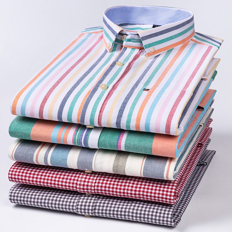 Oxford Cotton Casual Shirt Business - Чистый хлопок, высокое качество, деловая повседневная