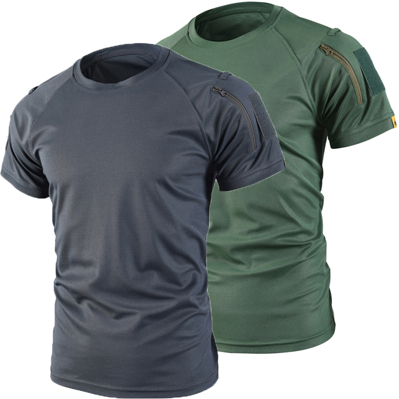 Tactical Military Shirt Cargo - Мужские летние спортивные футболки в стиле