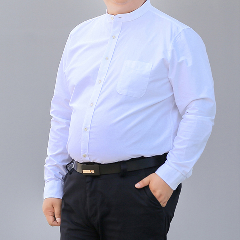 Mandarin Collar Formal Shirt Slim Fit - Осенняя новая корейская рубашка S-10XL 2026,