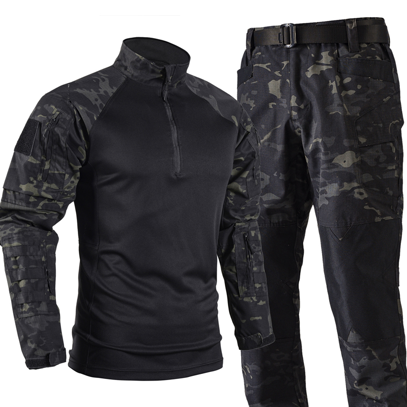 Tactical Military Shirt Cargo - Мужские тактические боевые костюмы: летняя дышащая