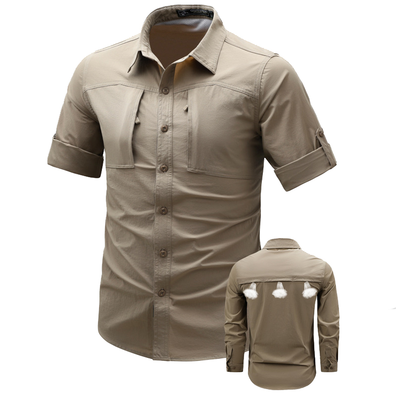 Tactical Military Shirt Cargo - Весенне-осенние мужские рубашки-карго с длинными рукавами,