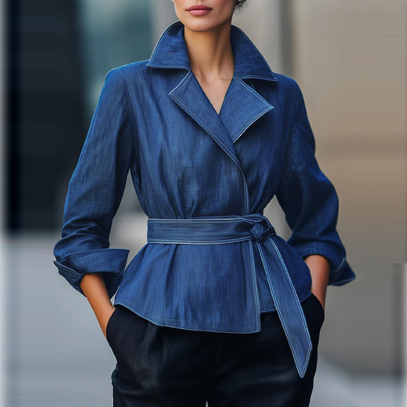 Jeans - Модная джинсовая куртка для женщин на