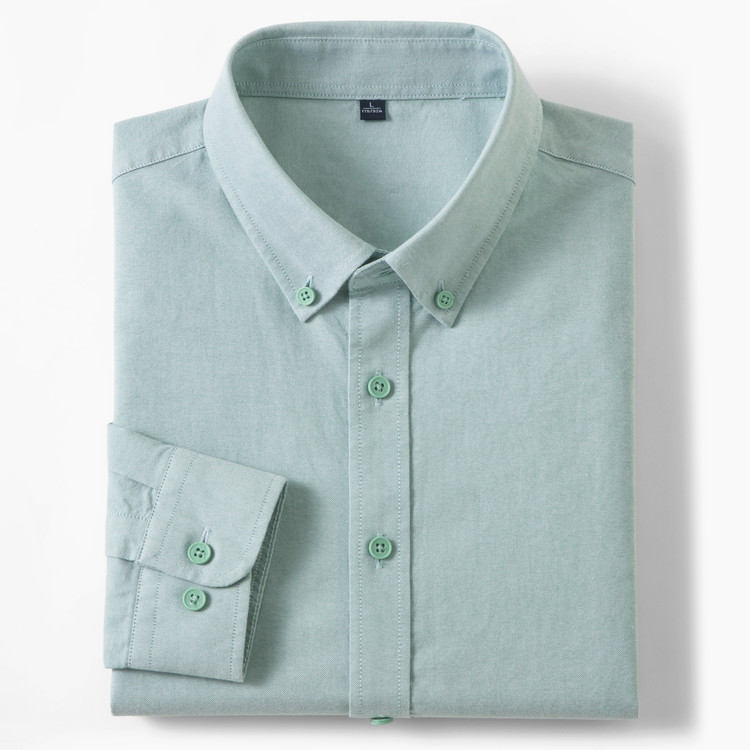 Новая мужская рубашка Оксфорд  – обзор и цена Mandarin Collar Formal Shirt Slim Fit