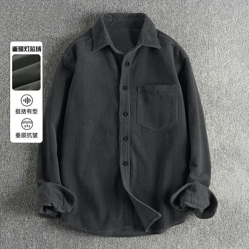 Осенние мужские вельветовые ру – обзор и цена Corduroy Button Up Shirt Men