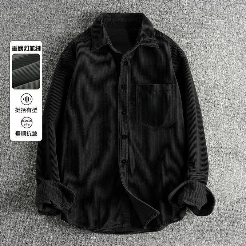 Осенние мужские вельветовые ру – обзор и цена Corduroy Button Up Shirt Men