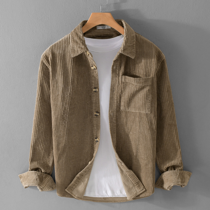 Новая мужская вельветовая руба – обзор и цена Corduroy Button Up Shirt Men