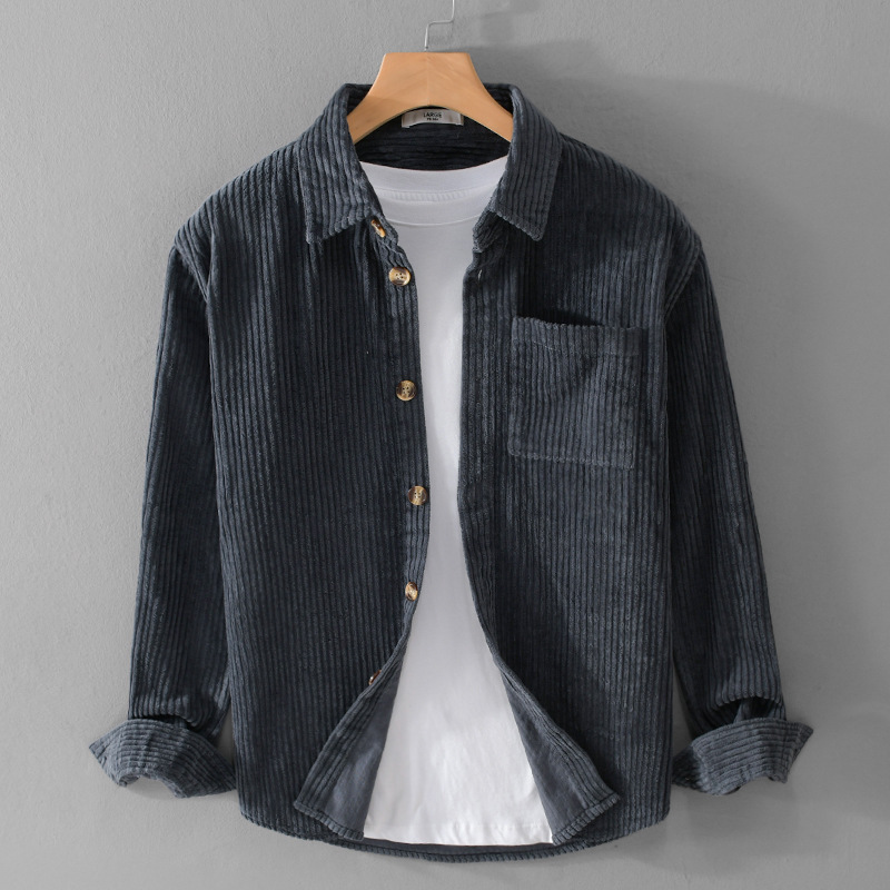 Новая мужская вельветовая руба – обзор и цена Corduroy Button Up Shirt Men