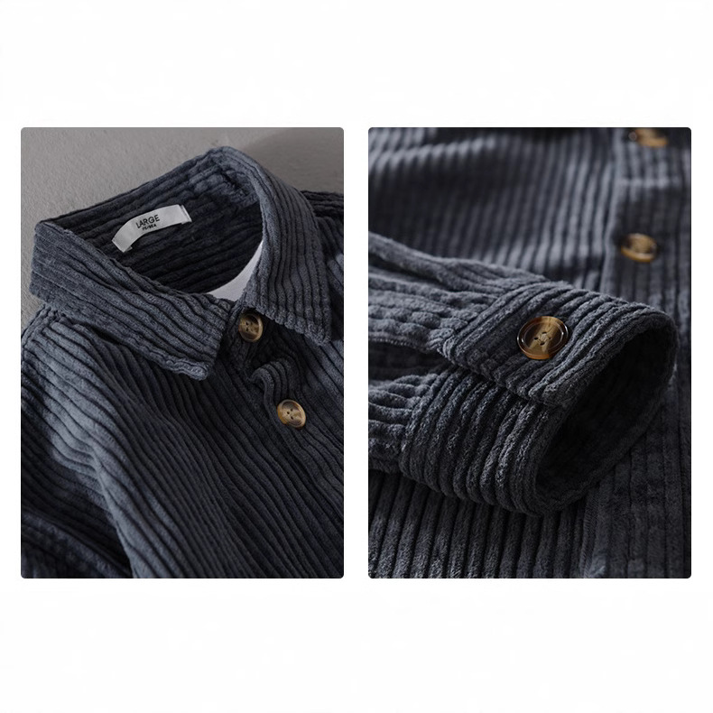 Новая мужская вельветовая руба – обзор и цена Corduroy Button Up Shirt Men