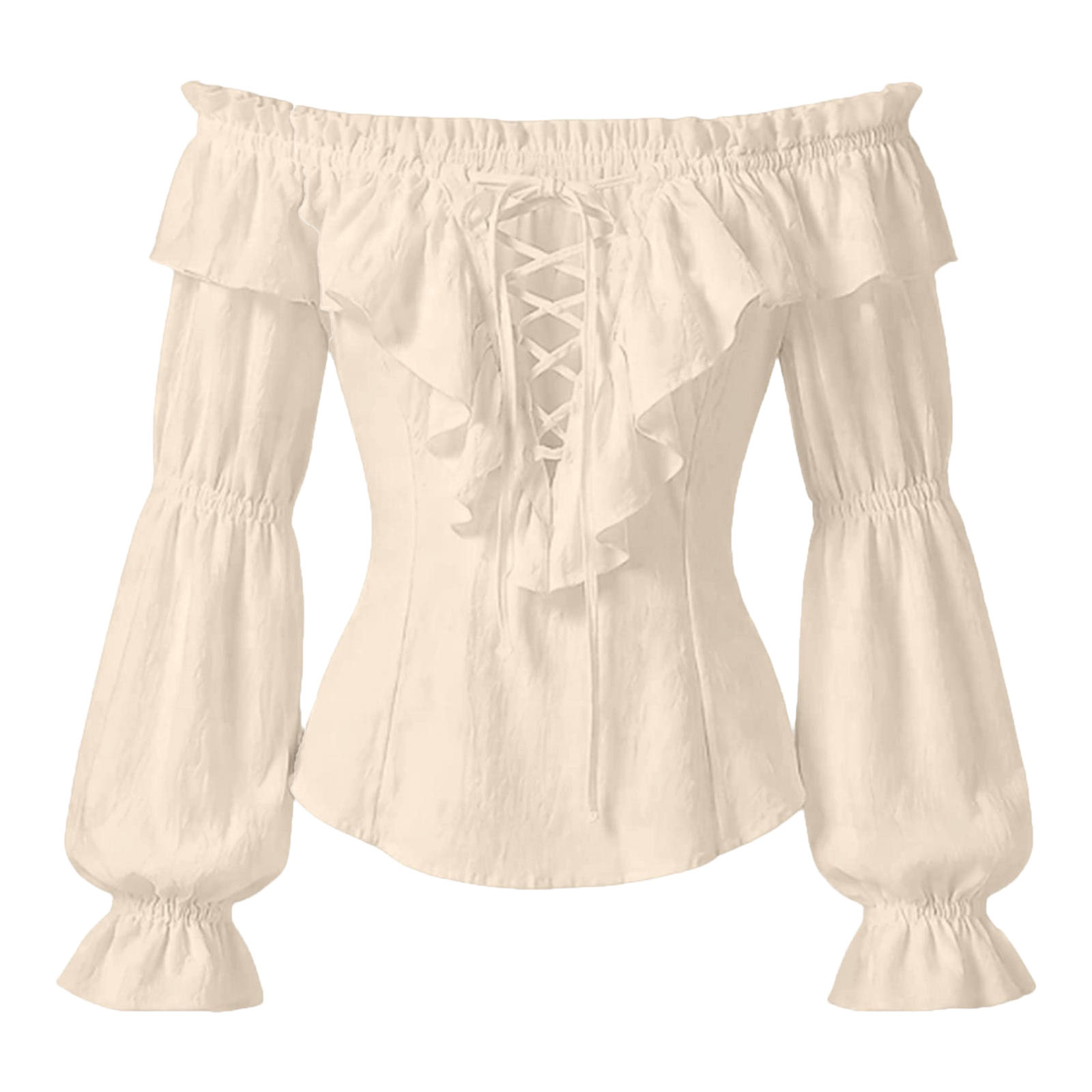 Женская пиратская рубашка в ст – обзор и цена Medieval Gothic Lace Up Pirate Shirt