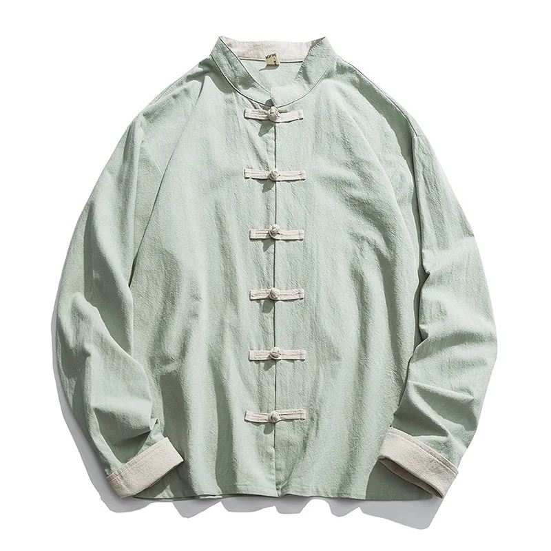 Новинка 2020, мужское традицио – обзор и цена Mens Linen Shirt Long Sleeve