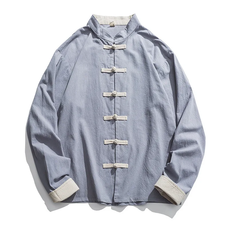 Новинка 2020, мужское традицио – обзор и цена Mens Linen Shirt Long Sleeve