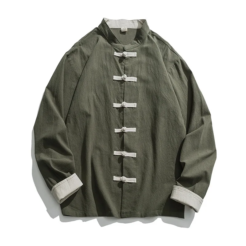 Новинка 2020, мужское традицио – обзор и цена Mens Linen Shirt Long Sleeve