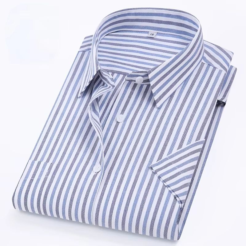 Летние мужские рубашки с корот – обзор и цена Oxford Cotton Casual Shirt Business