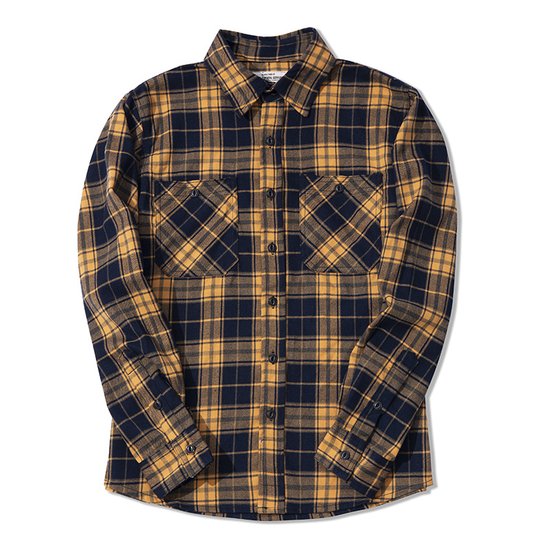 Мужская классическая фланелева – обзор и цена Flannel Plaid Shirt Heavy Weight