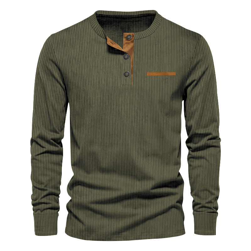Новая мужская футболка с длинн – обзор и цена Corduroy Button Up Shirt Men