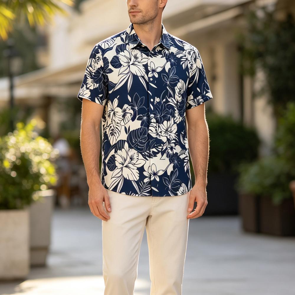 Винтажная гавайская рубашка с  – обзор и цена Vintage Hawaiian Floral Shirt