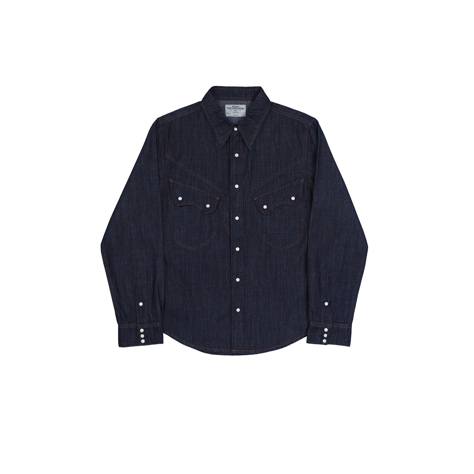 Ковбойская рубашка в западном  – обзор и цена Mens Western Denim Pearl Snap Shirt