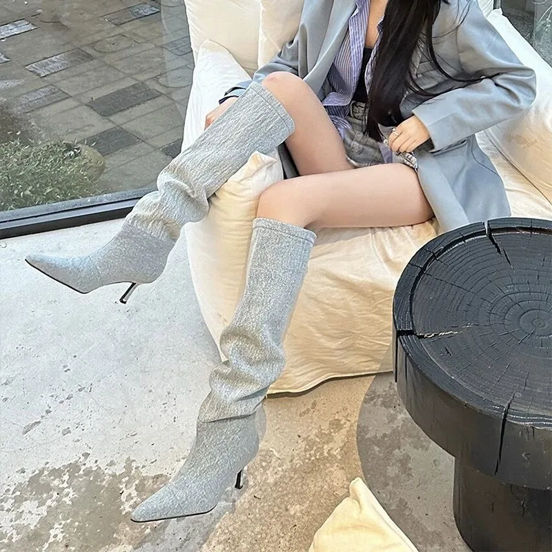 Длинные сапоги выше колена на  – обзор и цена Jeans