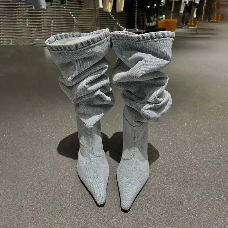 Длинные сапоги выше колена на  – обзор и цена Jeans