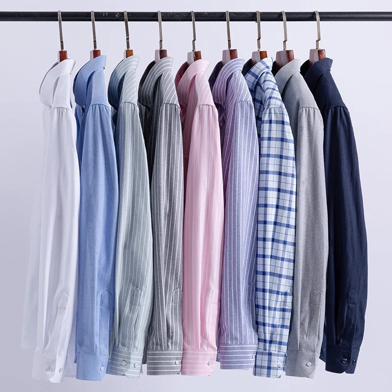 Рубашка мужская в клетку, из н – обзор и цена Oxford Cotton Casual Shirt Business