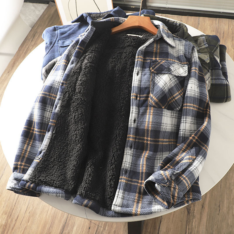 Мужская теплая фланелевая руба – обзор и цена Flannel Plaid Shirt Heavy Weight