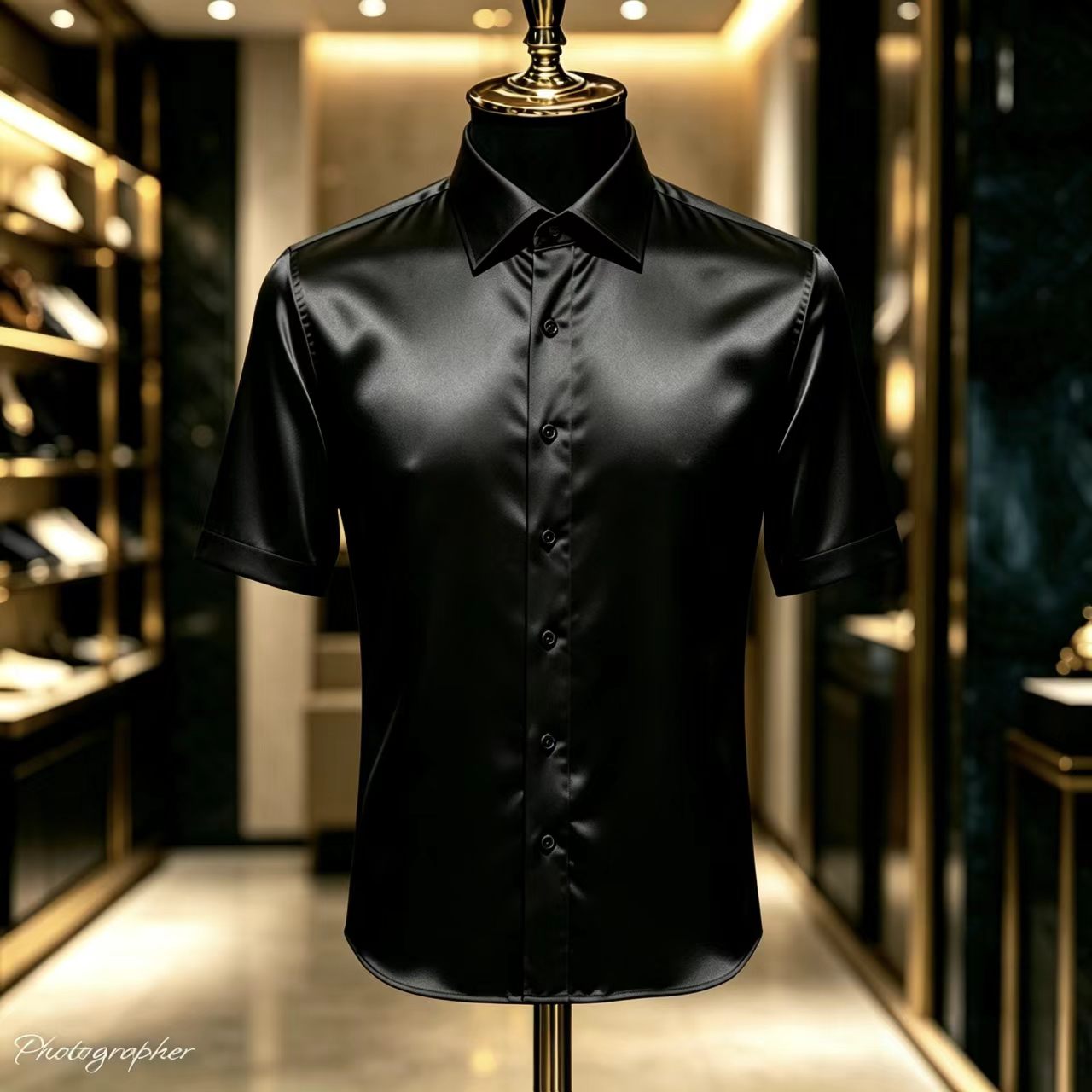 Мужская однотонная атласная ру – обзор и цена Mens Satin Silk Dress Shirt