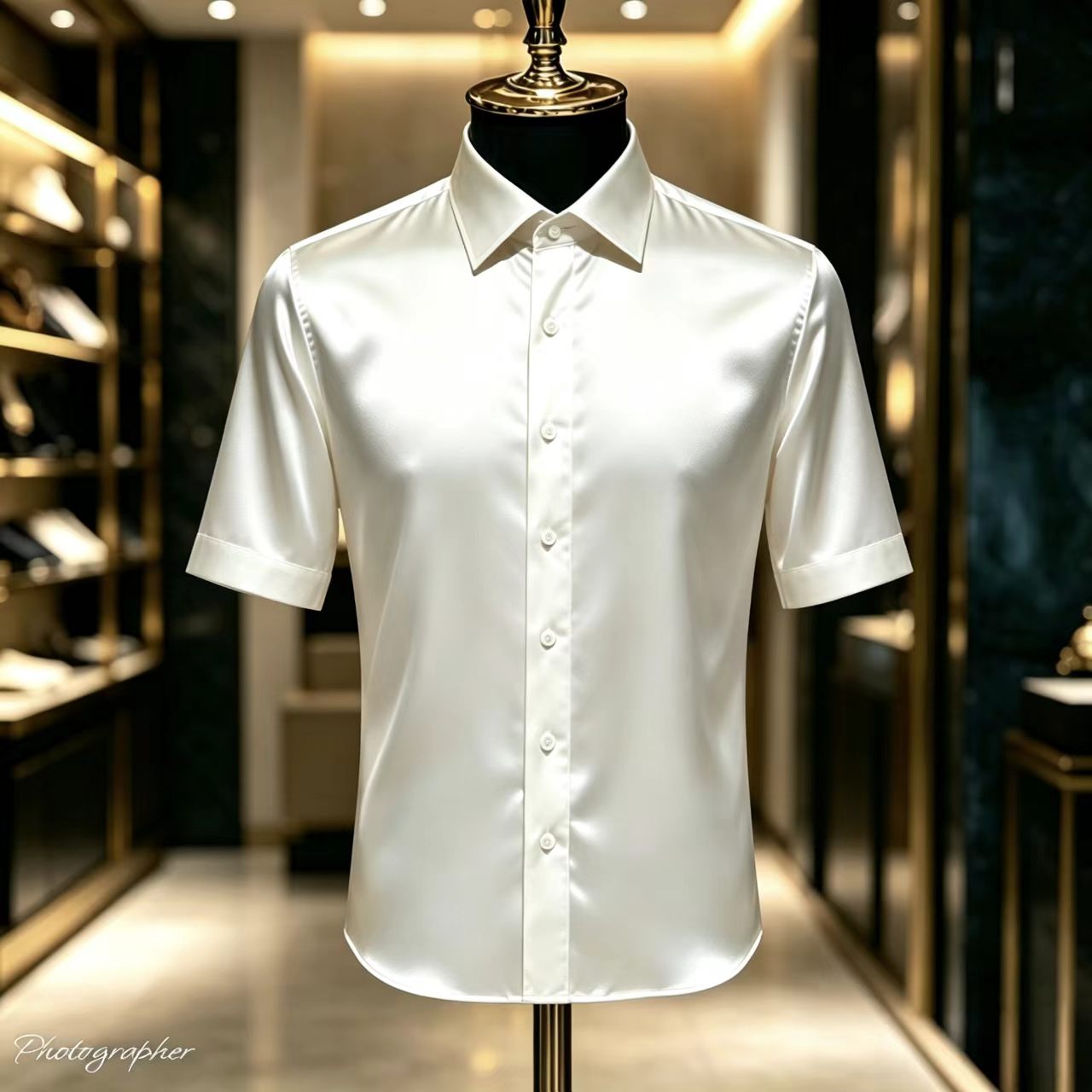 Мужская однотонная атласная ру – обзор и цена Mens Satin Silk Dress Shirt