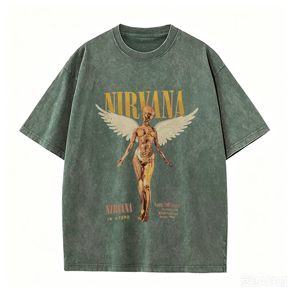 Ретро футболка оверсайз с эффе – обзор и цена Acid Wash Vintage Graphic T Shirt