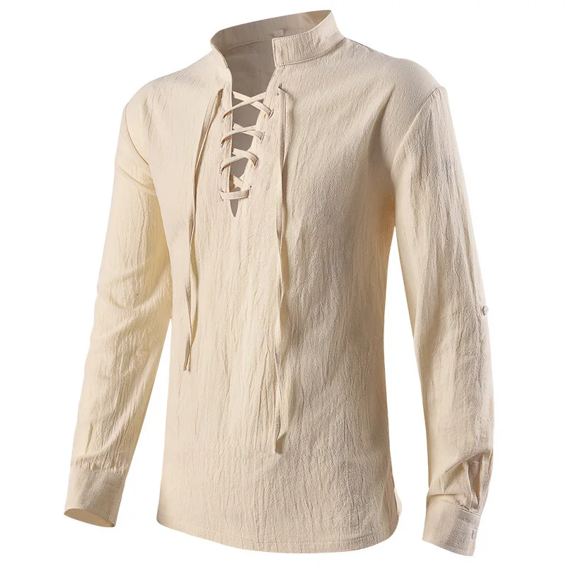 Средневековые рубашки, готичес – обзор и цена Medieval Gothic Lace Up Pirate Shirt