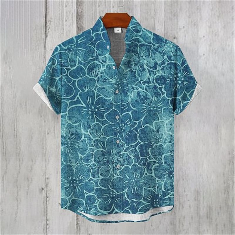 Летняя мужская льняная гавайск – обзор и цена Vintage Hawaiian Floral Shirt