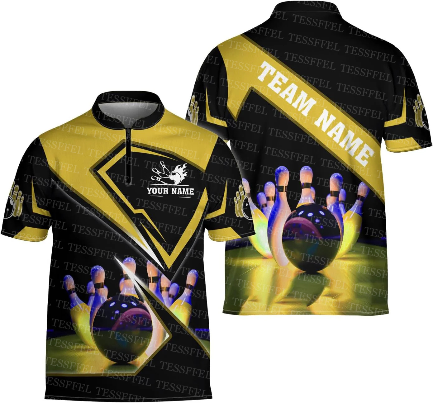 Пользовательское имя граффити  – обзор и цена Short Sleeve Bowling Shirt Retro