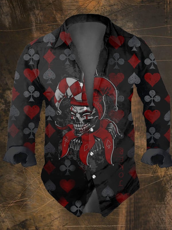 Halloween Men's Dark Skull Pri – обзор и цена Vintage Hawaiian Floral Shirt
