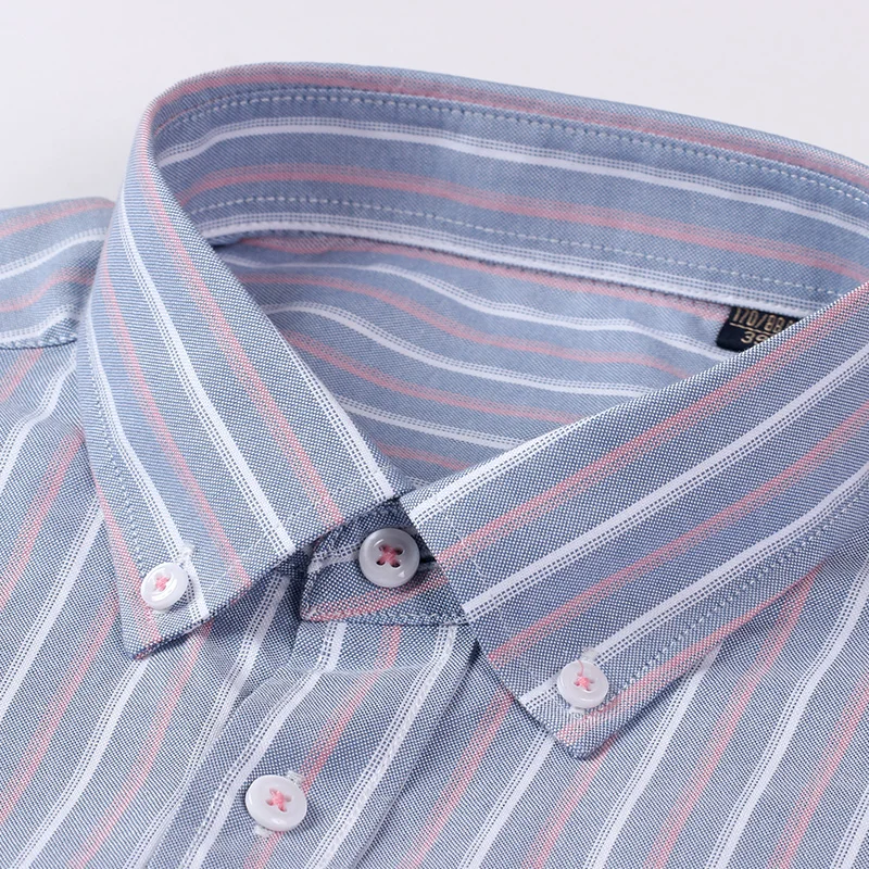 Мужская рубашка из 100% хлопка – обзор и цена Oxford Cotton Casual Shirt Business
