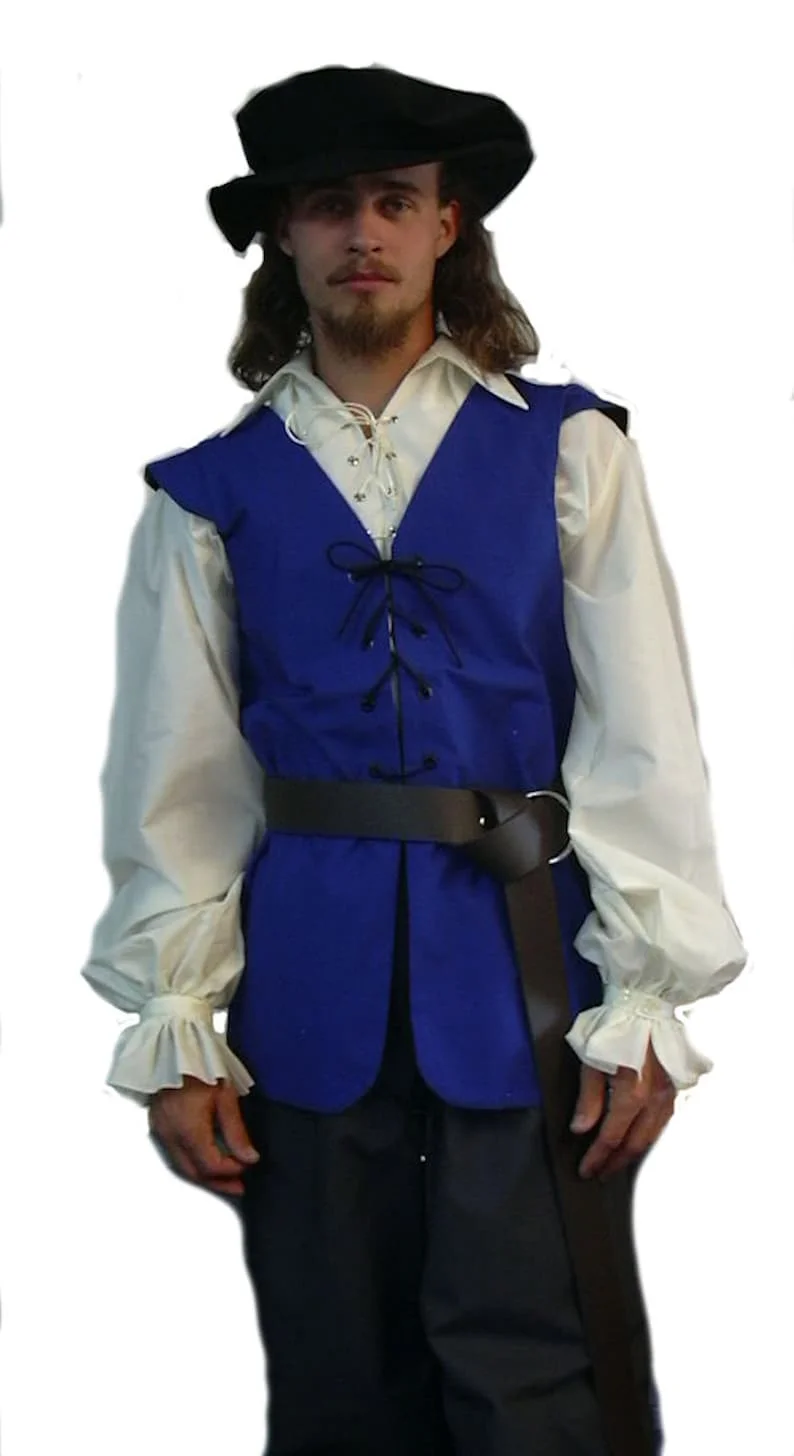 Средневековые рубашки с рюшами – обзор и цена Medieval Gothic Lace Up Pirate Shirt