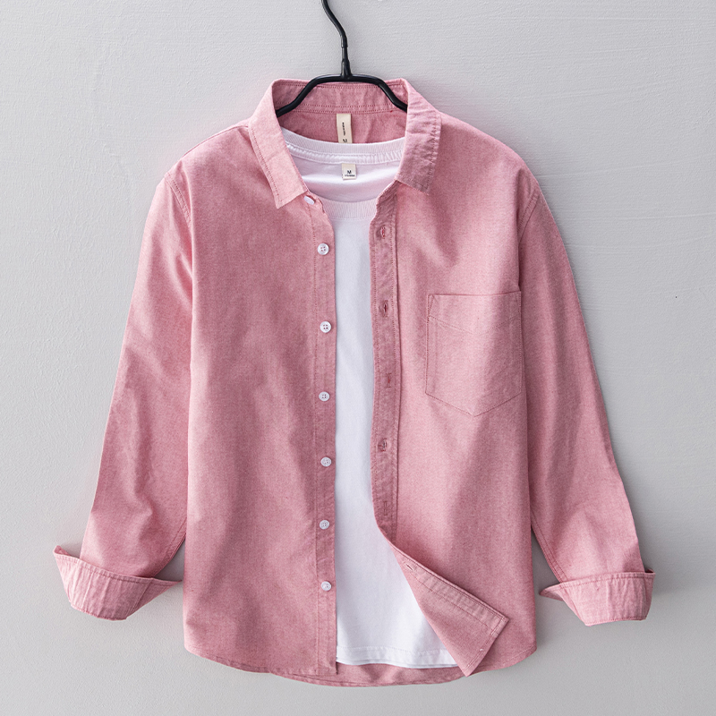 Новая стильная брендовая хлопк – обзор и цена Oxford Cotton Casual Shirt Business