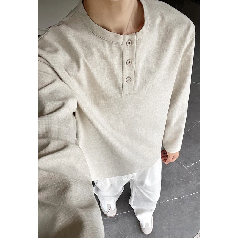 Мужская повседневная рубашка-х – обзор и цена Mens Linen Shirt Long Sleeve