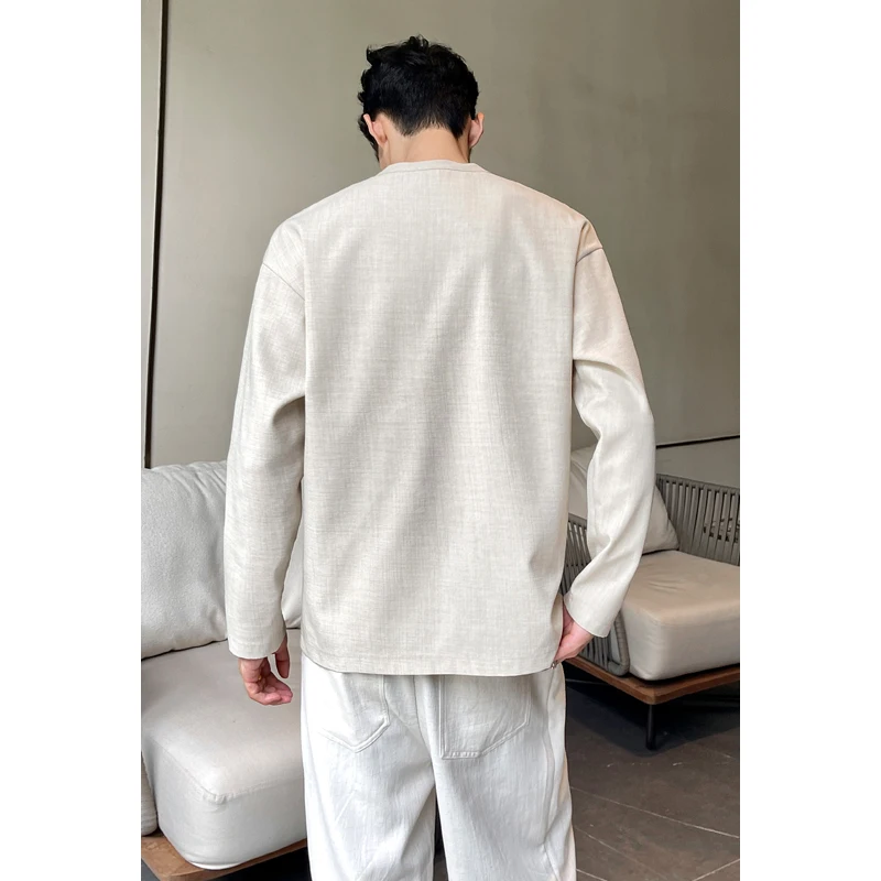 Мужская повседневная рубашка-х – обзор и цена Mens Linen Shirt Long Sleeve