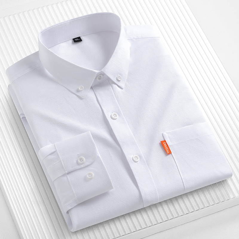 Мужская деловая рубашка из 100 – обзор и цена Oxford Cotton Casual Shirt Business