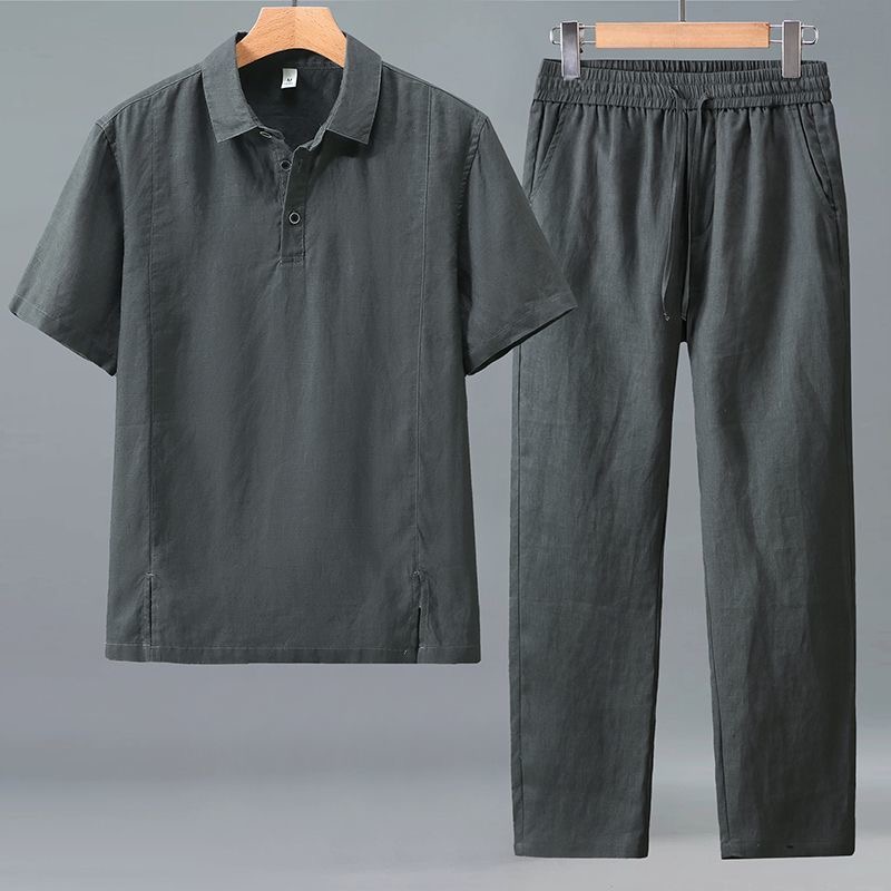 Весенне-летний модный ретро-сп – обзор и цена Mens Linen Shirt Long Sleeve