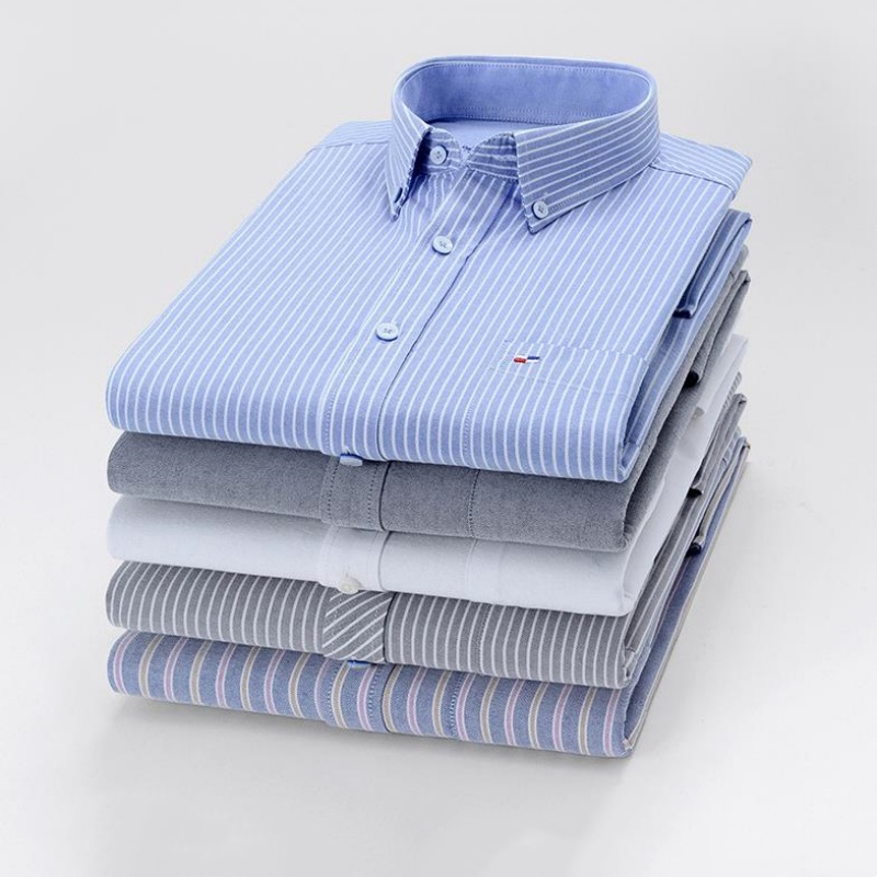 Рубашка мужская однотонная в к – обзор и цена Oxford Cotton Casual Shirt Business