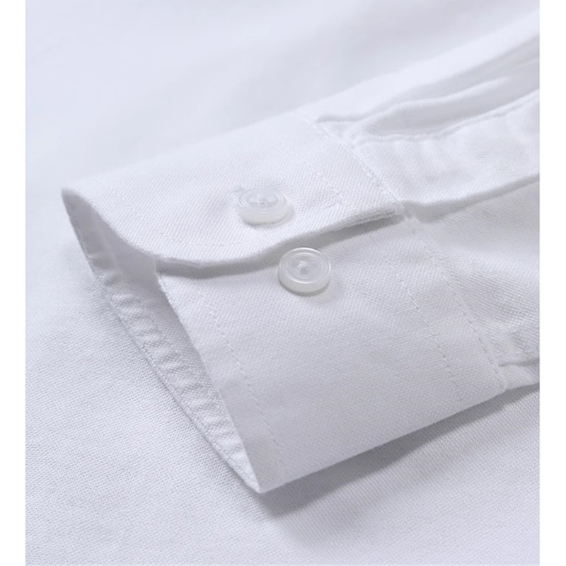 Мужская белая хлопковая рубашк – обзор и цена Oxford Cotton Casual Shirt Business