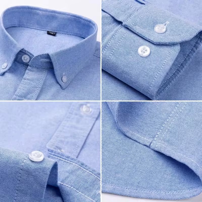 Plus 5XL 6XL Мужские оксфордск – обзор и цена Oxford Cotton Casual Shirt Business