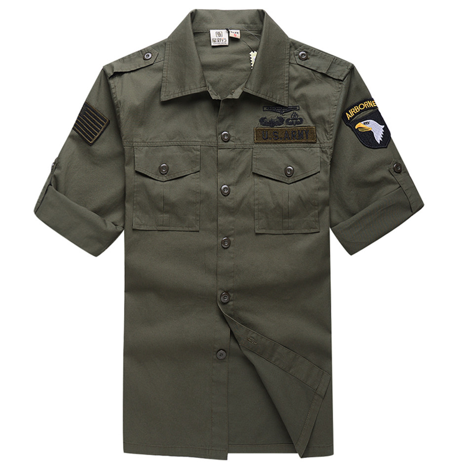 Мужская хлопковая тактическая  – обзор и цена Tactical Military Shirt Cargo