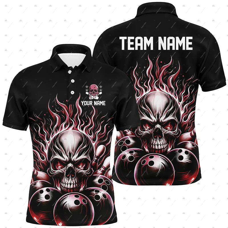 Футболка-поло с коротким рукав – обзор и цена Short Sleeve Bowling Shirt Retro