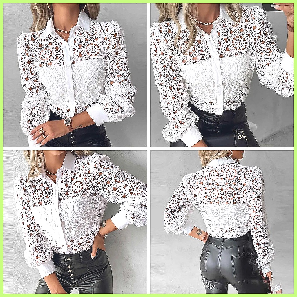 Женская белая кружевная блузка – обзор и цена Shirts