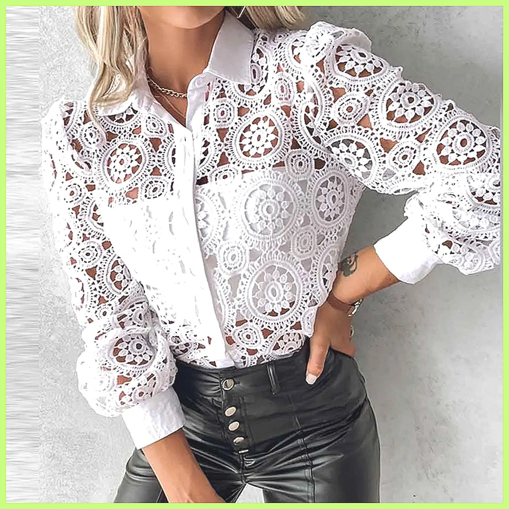 Женская белая кружевная блузка – обзор и цена Shirts
