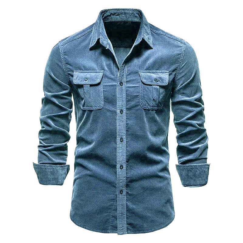 Мужская новая вельветовая руба – обзор и цена Corduroy Button Up Shirt Men